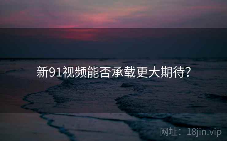 新91视频能否承载更大期待？